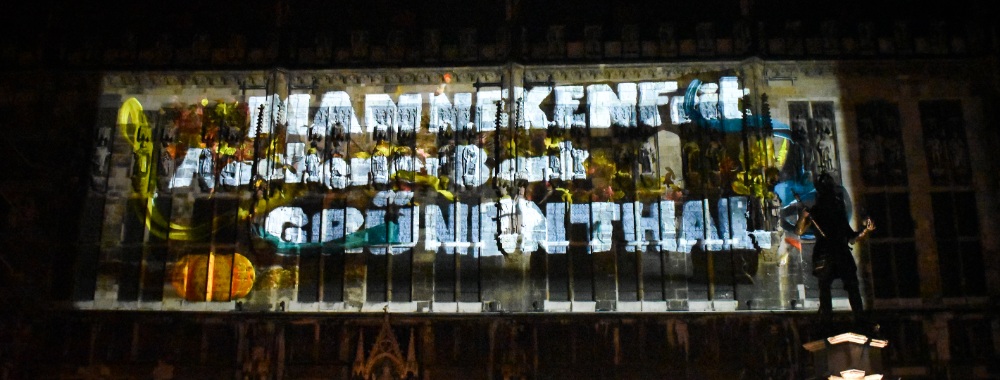 Moderne Kunst auf alten Mauern ©Hospizstiftung Region Aachen